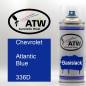 Preview: Chevrolet, Atlantic Blue, 336D: 400ml Sprühdose, von ATW Autoteile West.